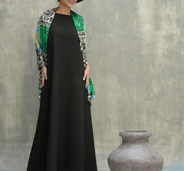 Plain Décolleté Maxi Dress