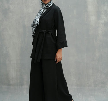 Shawl Collar Crossover Blouse