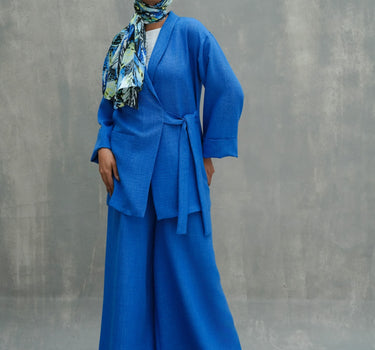 Shawl Collar Crossover Blouse