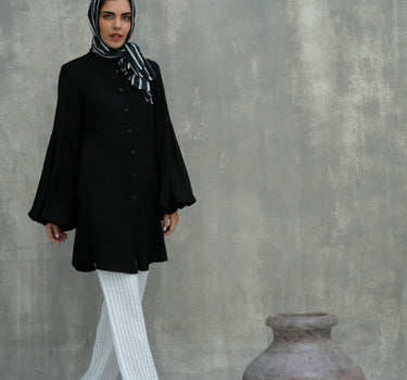 Blouse with Flared Sleeves