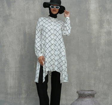 Poplin Flared Blouse