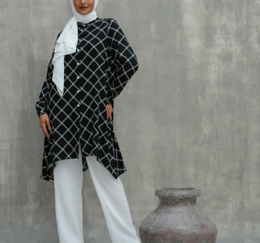 Poplin Flared Blouse