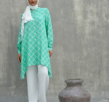 Poplin Flared Blouse