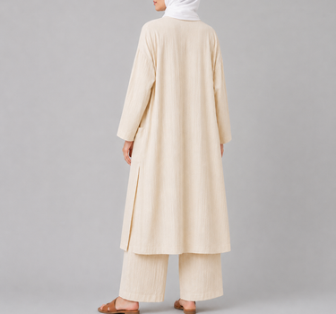 Open Front Long Cardigan