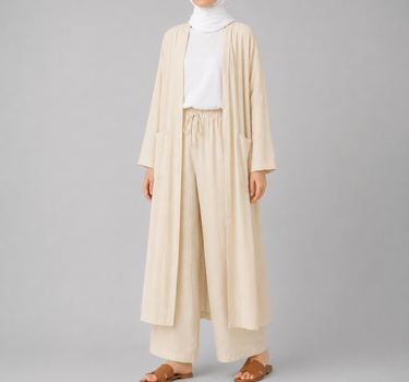 Open Front Long Cardigan